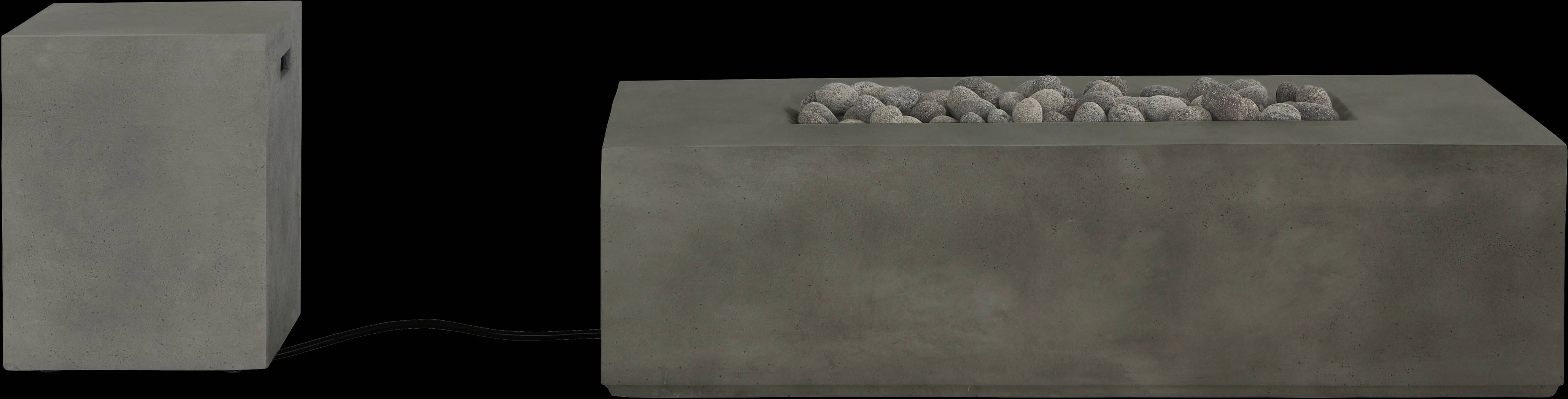 Phoenix Gray Rectangle Fire Pit - Thumbnail - Image 4