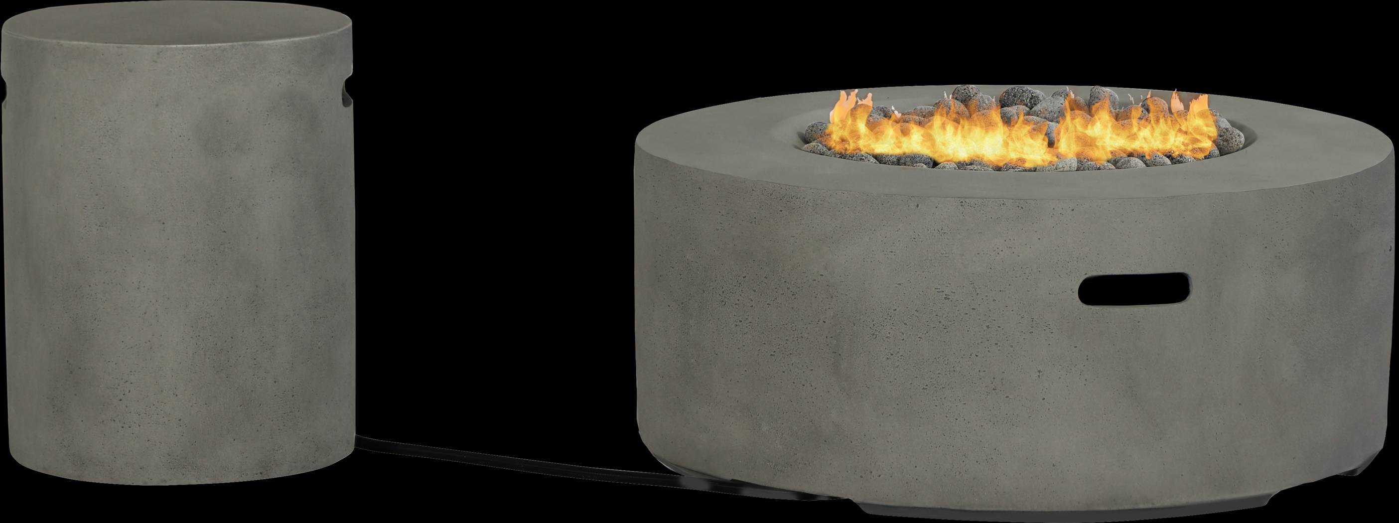 Phoenix Gray Round Fire Pit - Thumbnail - Image 3