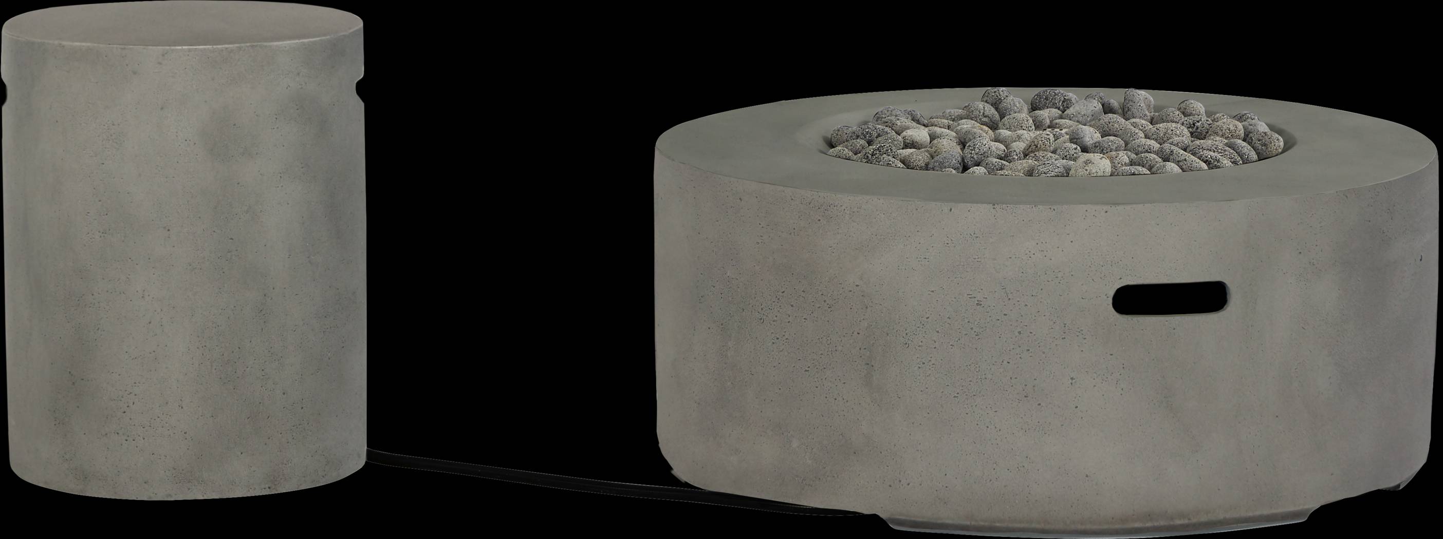 Phoenix Gray Round Fire Pit - Thumbnail - Image 4