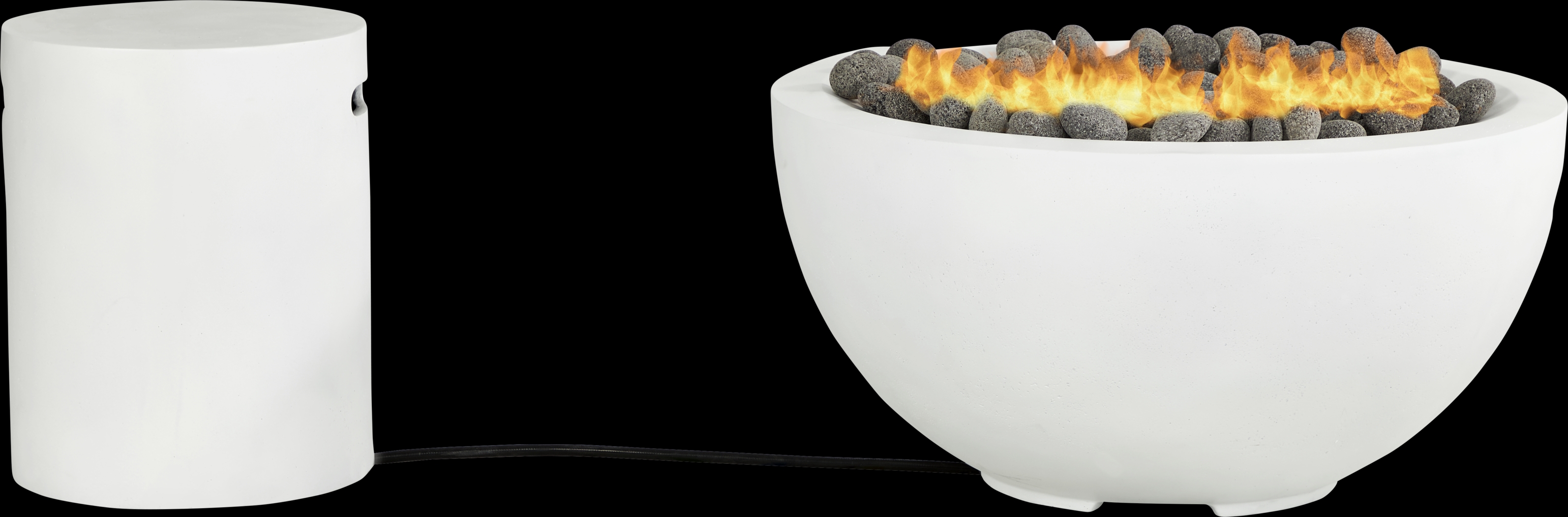 Phoenix White Bowl Fire Pit - Thumbnail - Image 2