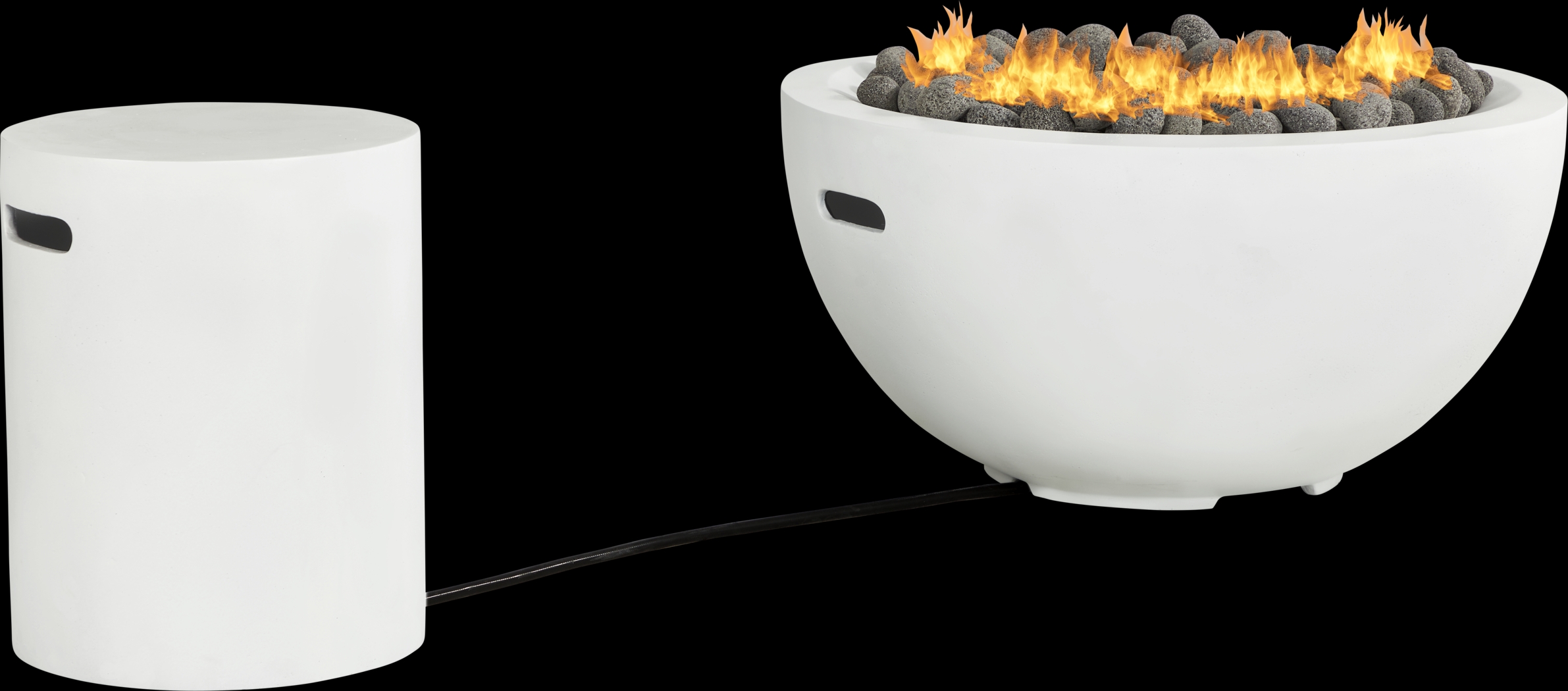 Phoenix White Bowl Fire Pit - Thumbnail - Image 1