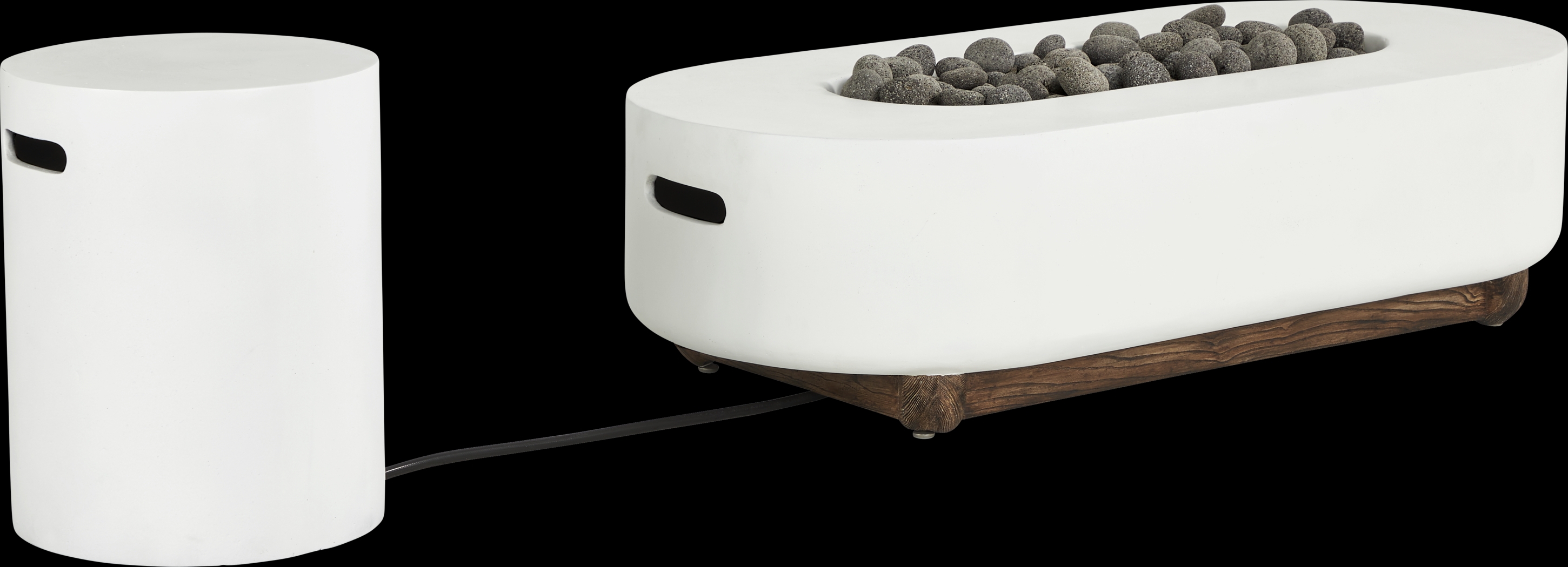 Phoenix White Oval Fire Pit - Thumbnail - Image 3