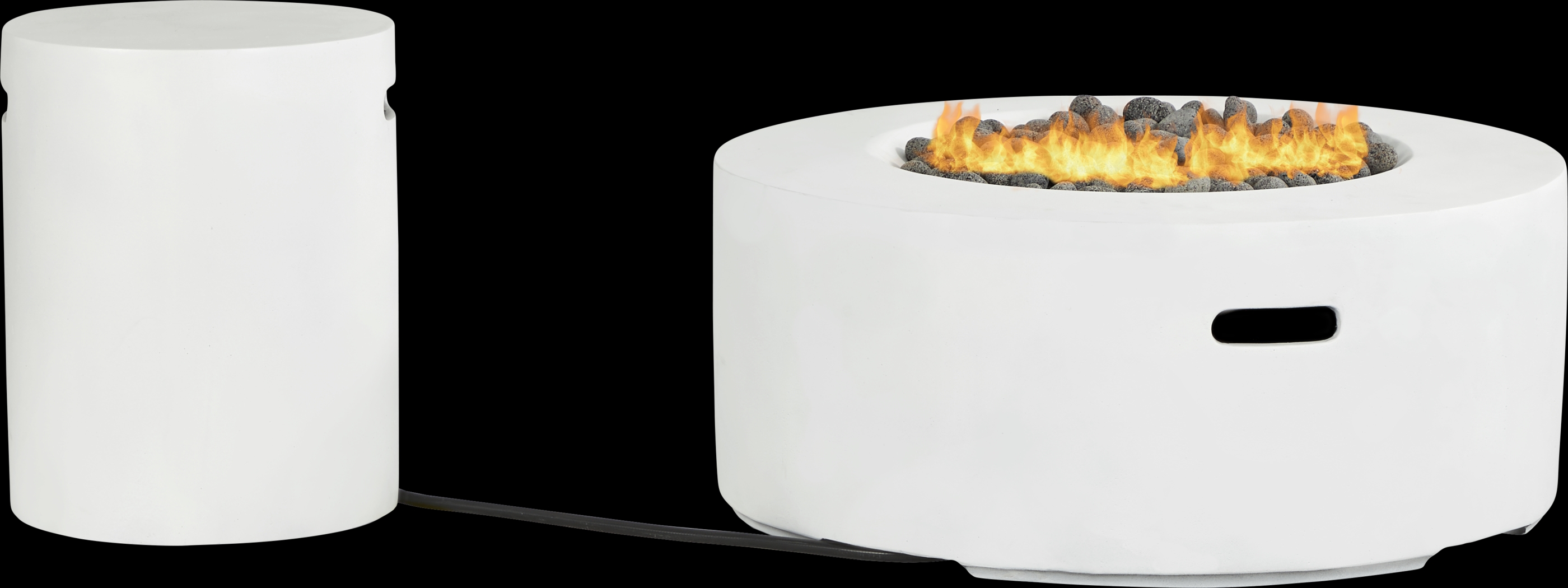 Phoenix White Round Fire Pit - Thumbnail - Image 2