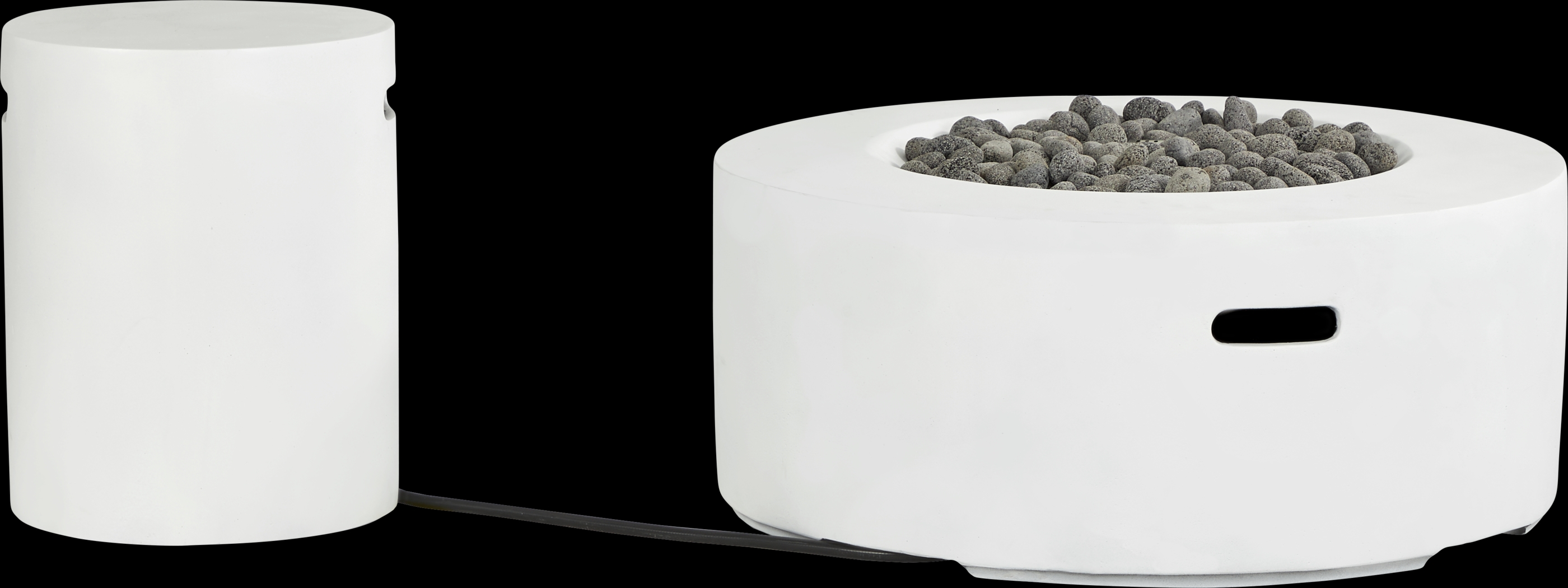 Phoenix White Round Fire Pit - Thumbnail - Image 3