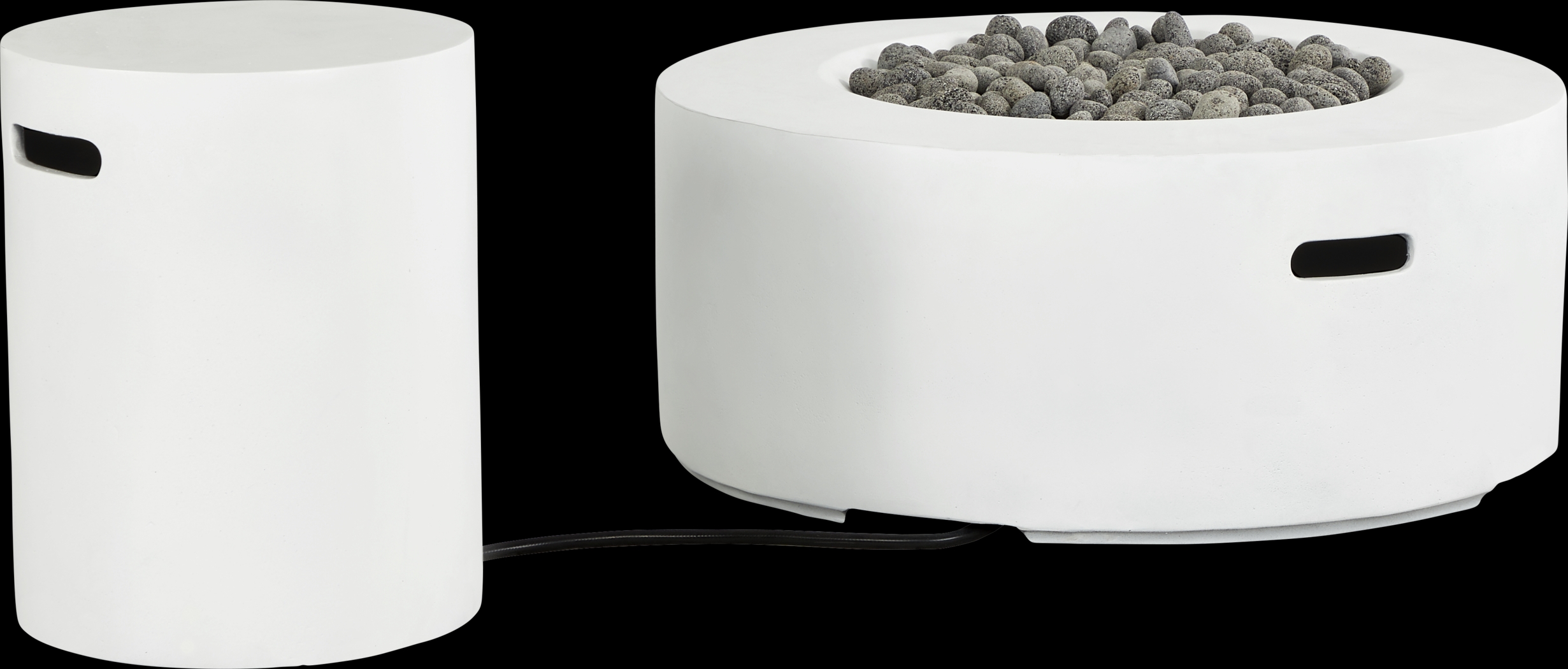 Phoenix White Round Fire Pit - Thumbnail - Image 4