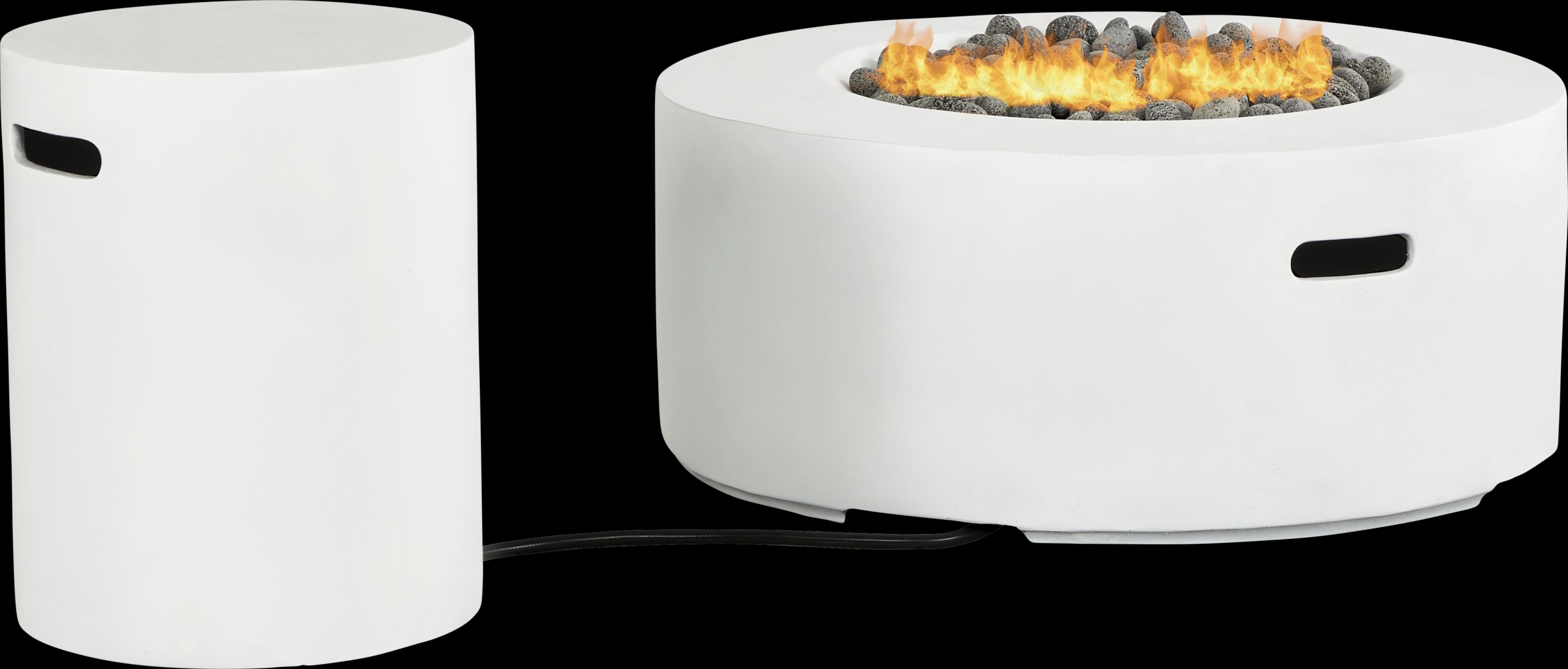 Phoenix White Round Fire Pit - Thumbnail - Image 1