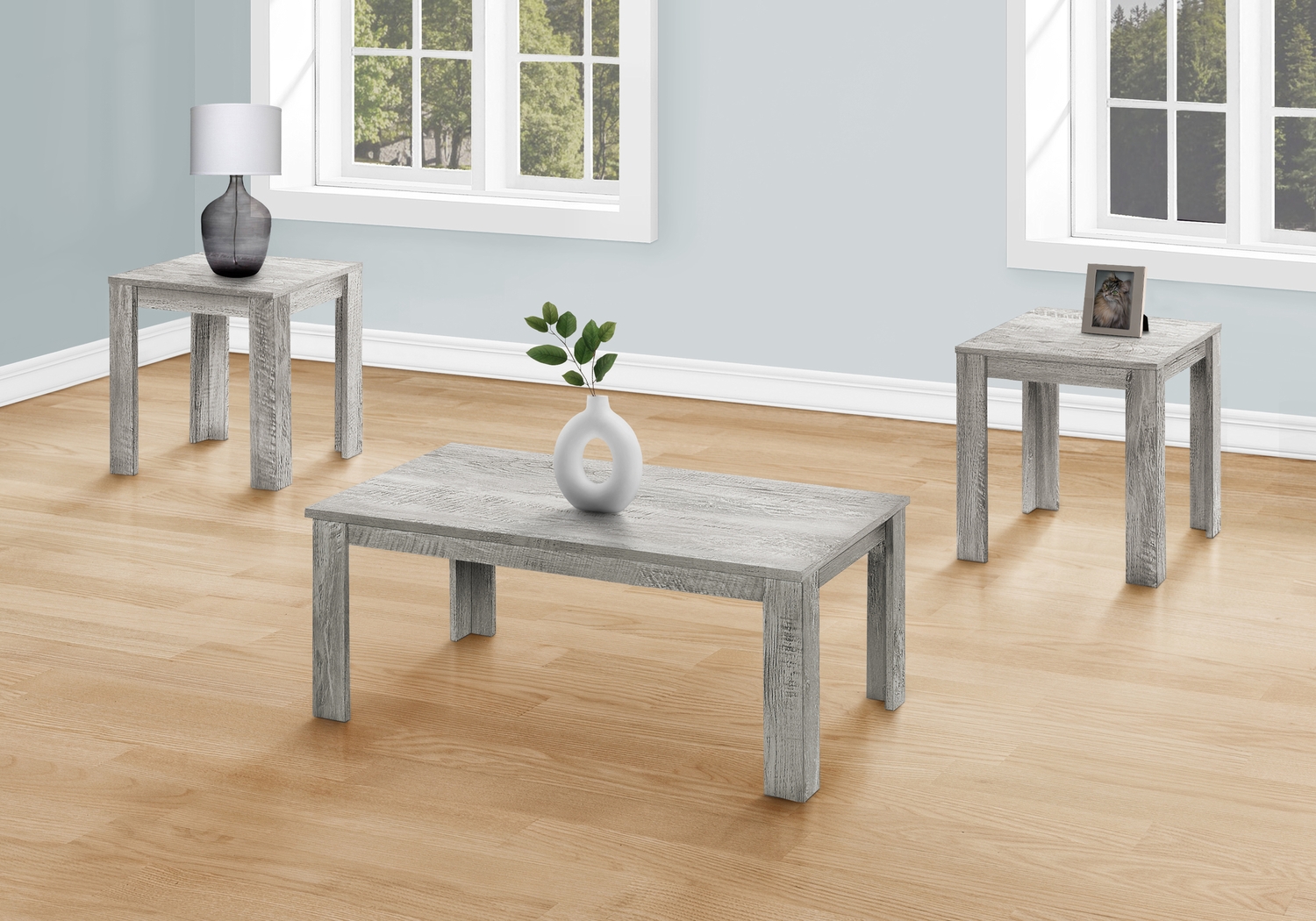 Picacho Gray 3pc Table Set - Thumbnail - Image 2