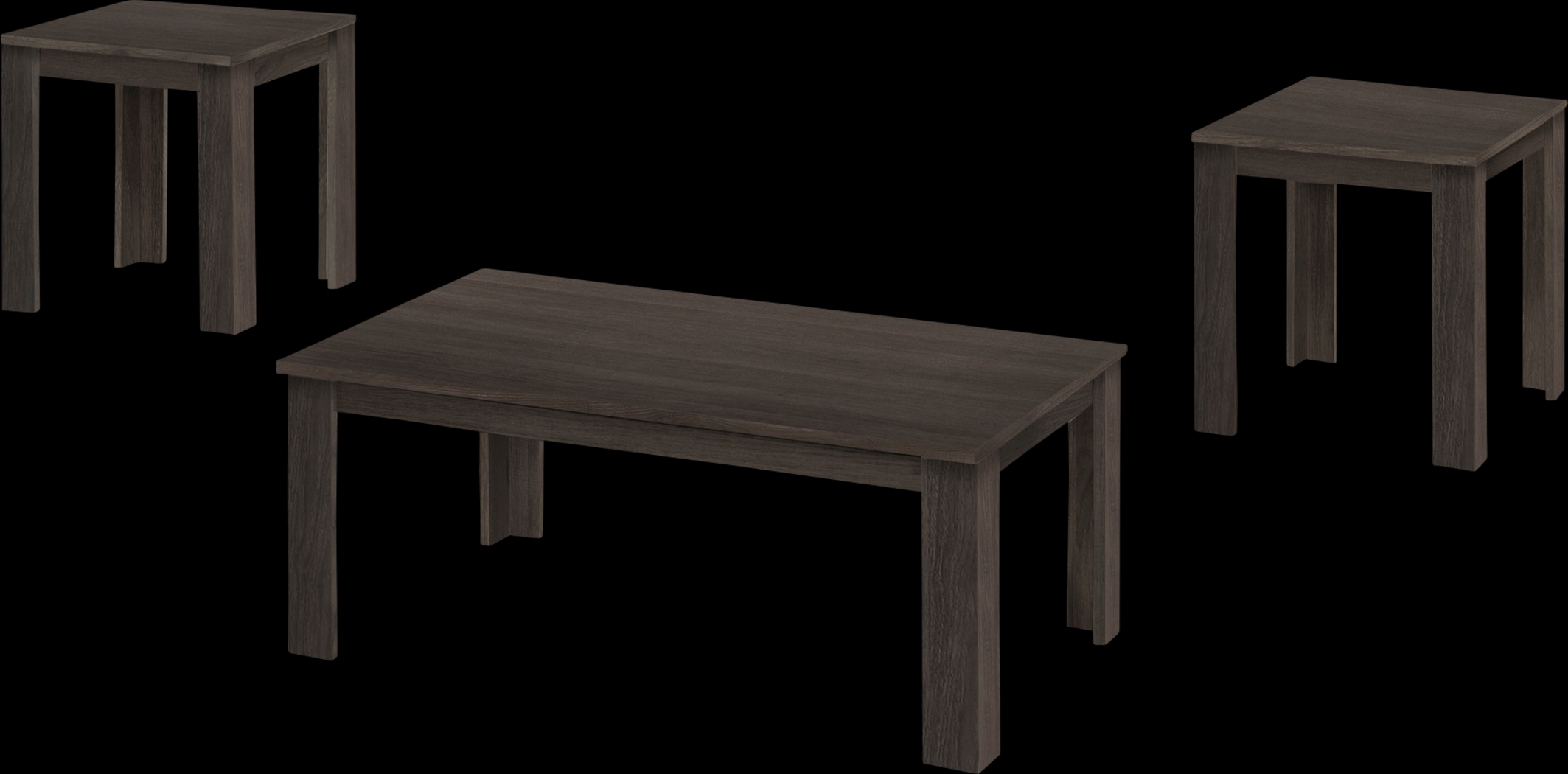 Picacho Oak Brown 3pc Table Set - Thumbnail - Image 1