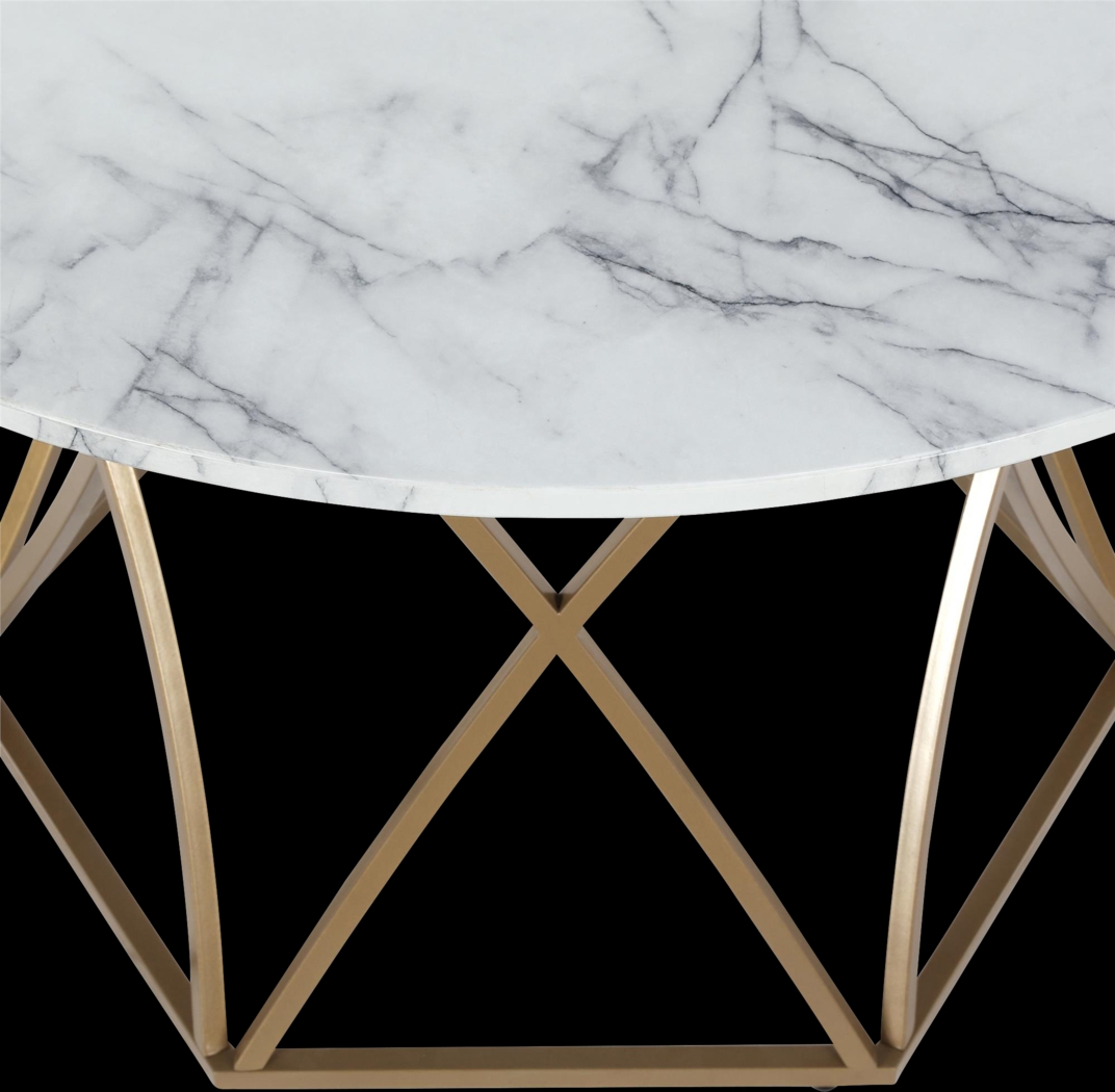 CosmoLiving Elle Carrara Round Dining Table - Thumbnail - Image 2