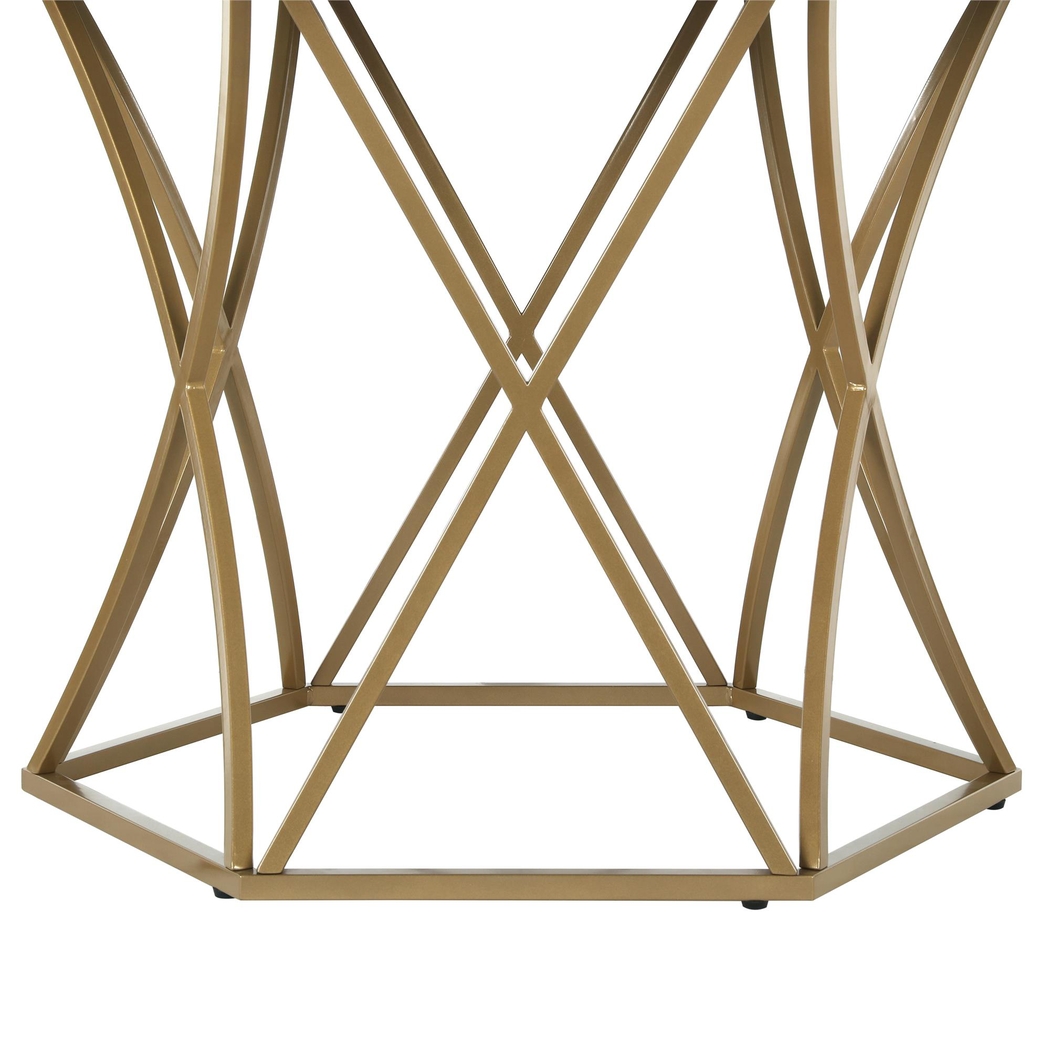 CosmoLiving Elle Carrara Round Dining Table - Thumbnail - Image 3