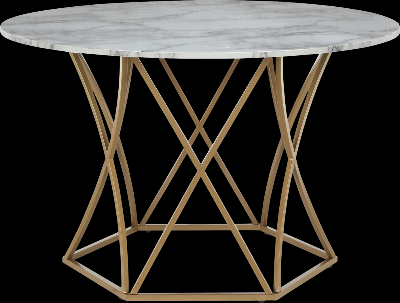 CosmoLiving Elle Carrara Round Dining Table - Thumbnail - Image 1