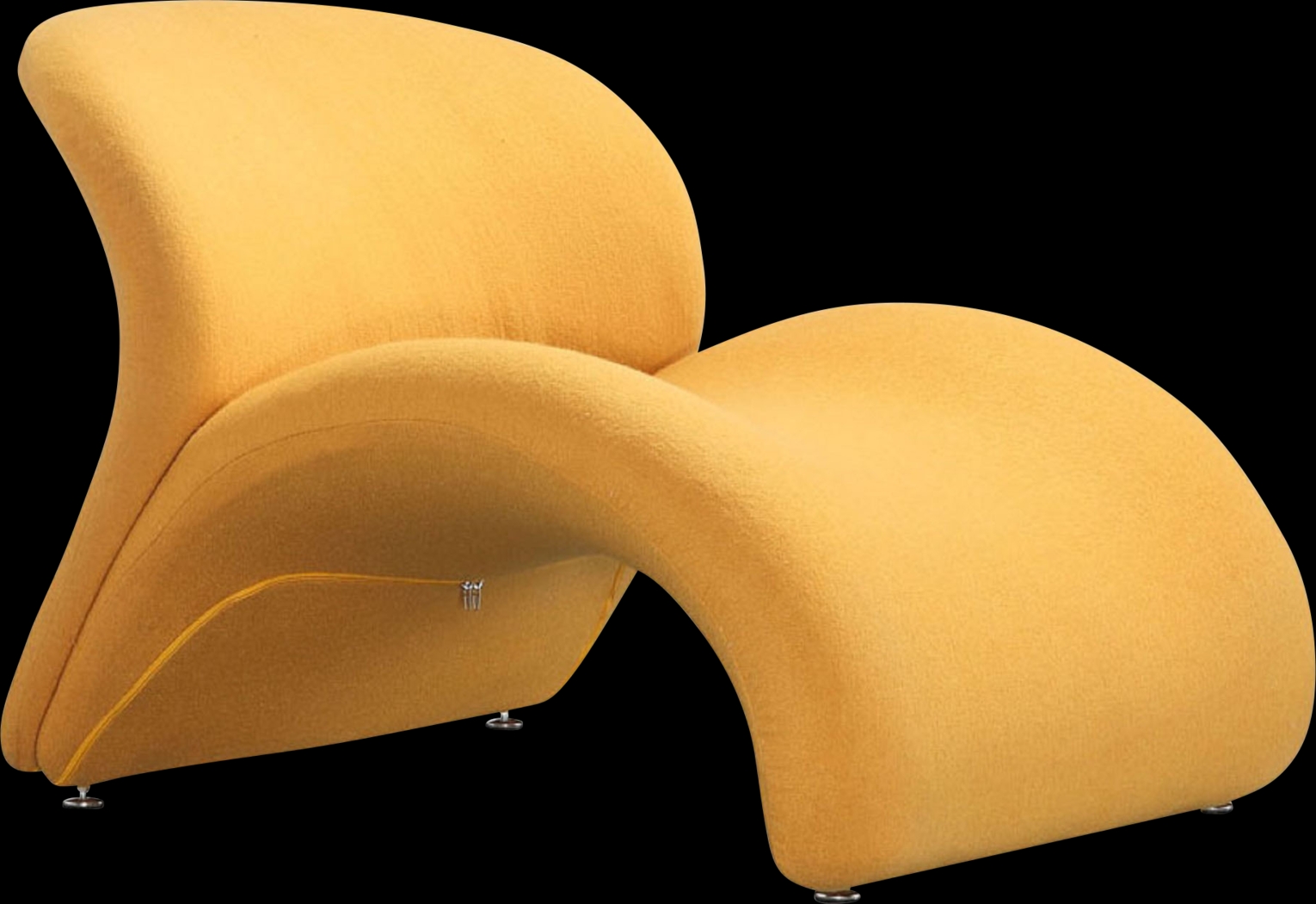 Picardy Yellow Accent Chair - Thumbnail - Image 1
