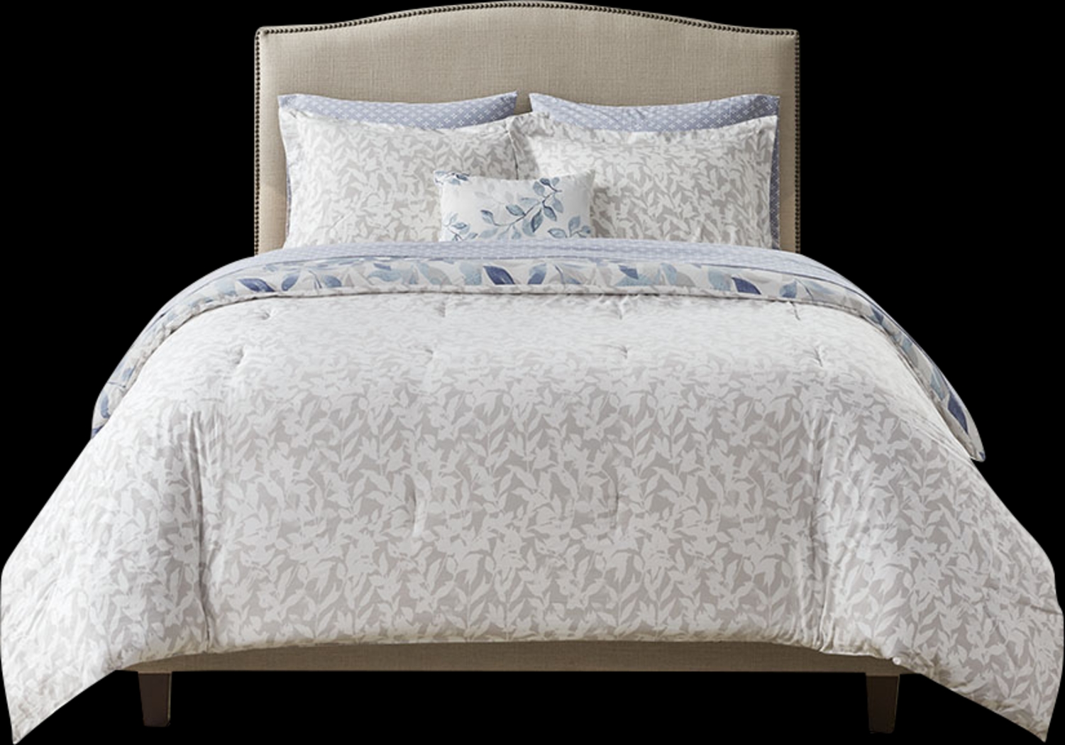 Picayne Blue 8 Pc California King Comforter Set - Thumbnail - Image 3