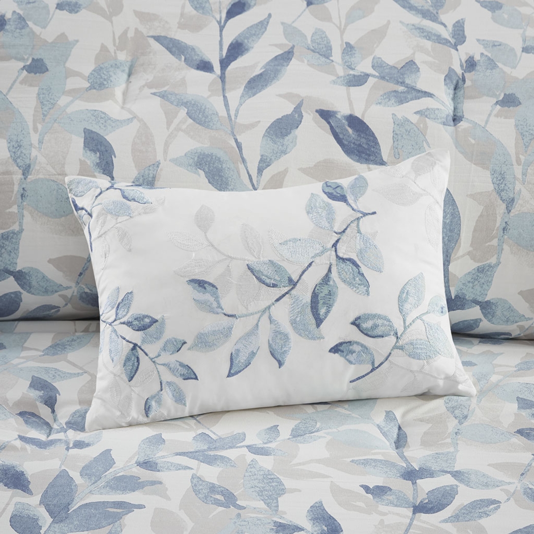 Picayne Blue 8 Pc Full Comforter Set - Thumbnail - Image 11