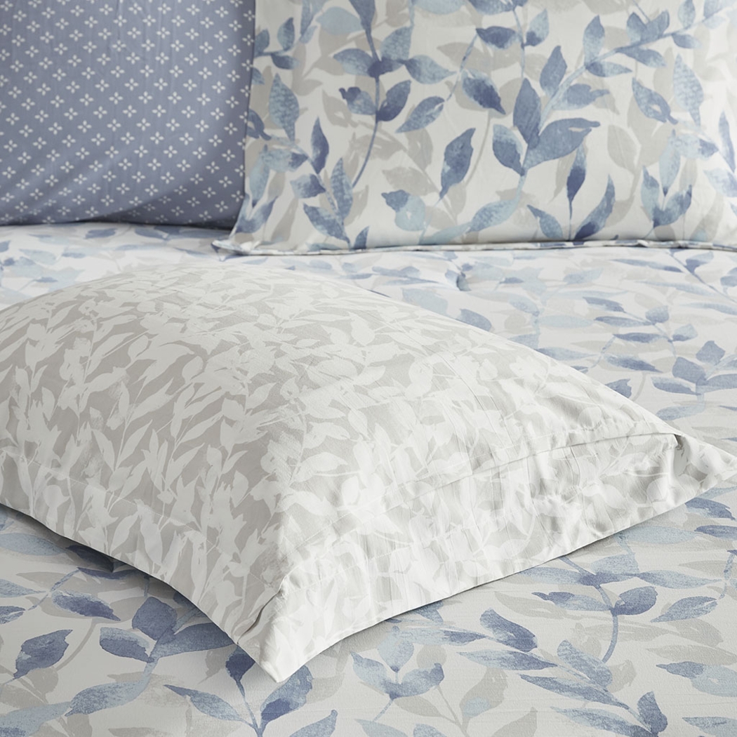 Picayne Blue 8 Pc Queen Comforter Set - Thumbnail - Image 7