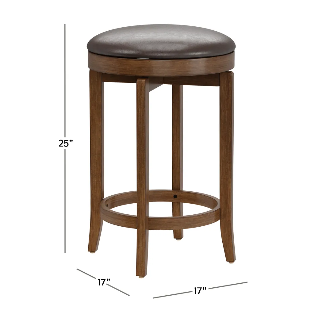 Pickerel Brown Counter Height Stool - Thumbnail - Image 10