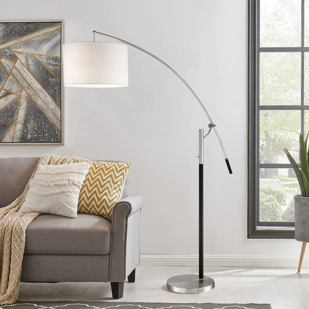 Pico Alley Silver Floor Lamp - Thumbnail - Image 2