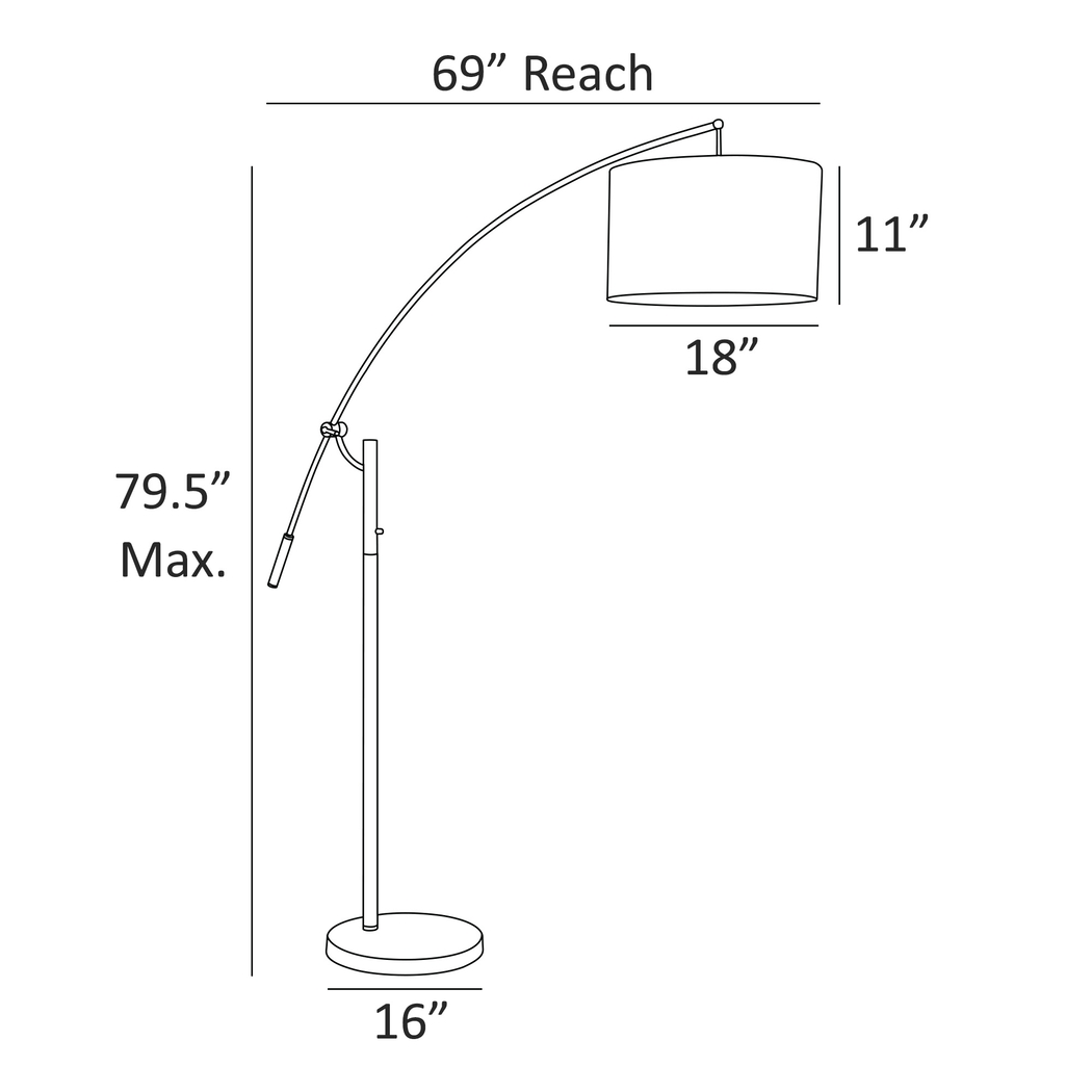 Pico Alley Silver Floor Lamp - Thumbnail - Image 4