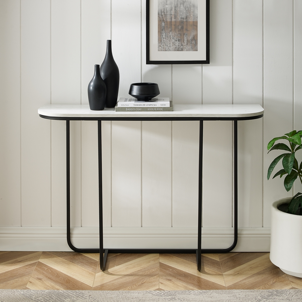 Picotte White Sofa Table - Thumbnail - Image 5