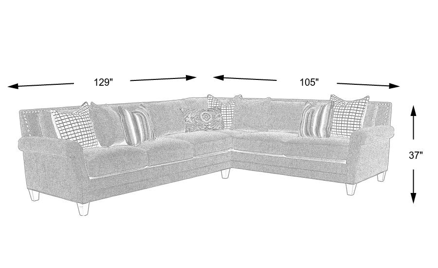 Dimension Image. Please refer to the Dimension Tab on this page for dimension details.