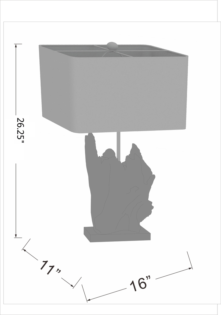 Piedmont Reef Wood Lamp - Thumbnail - Image 8