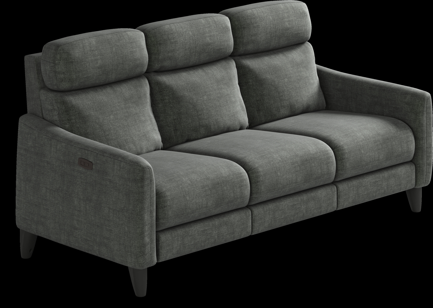 Pierceton Gray 5 Pc Dual Power Reclining Living Room - Thumbnail - Image 5