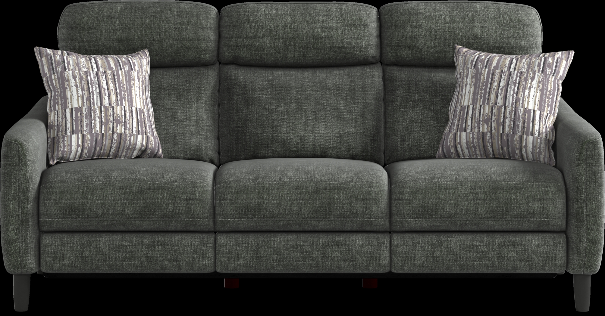 Pierceton Gray 5 Pc Dual Power Reclining Living Room - Thumbnail - Image 2