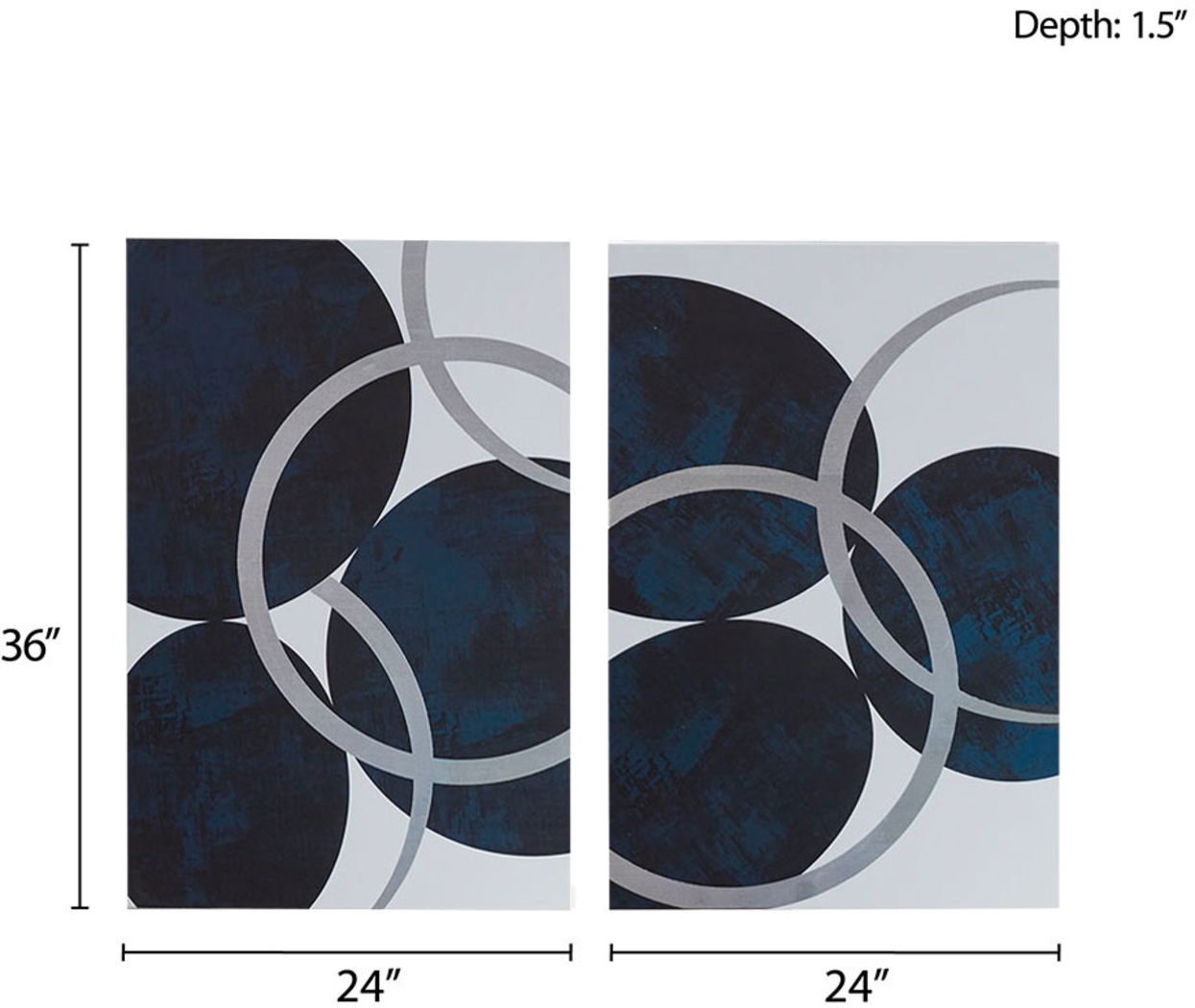 Piercing Thoughts Navy Artwork, Set of 2 - Thumbnail - Image 10