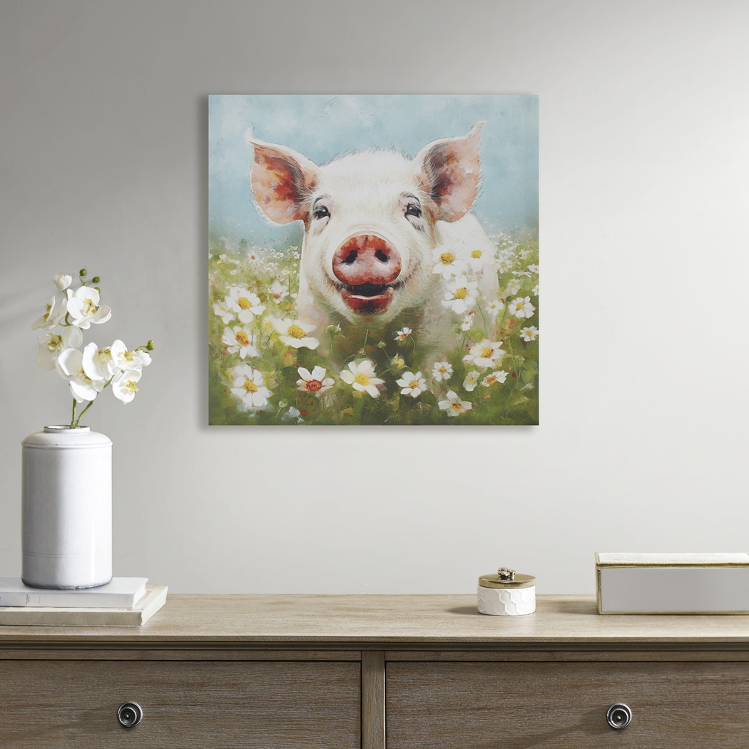 Pig In The Sun Green Wall Decor - Thumbnail - Image 2