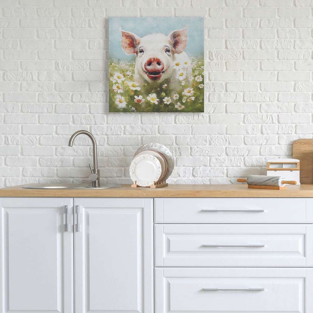 Pig In The Sun Green Wall Decor - Thumbnail - Image 3