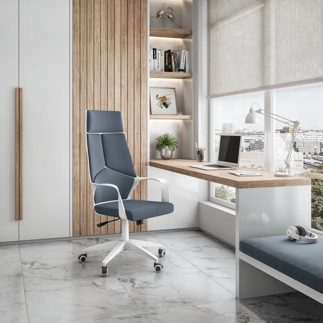 Pilronto Gray Office Chair - Thumbnail - Image 2