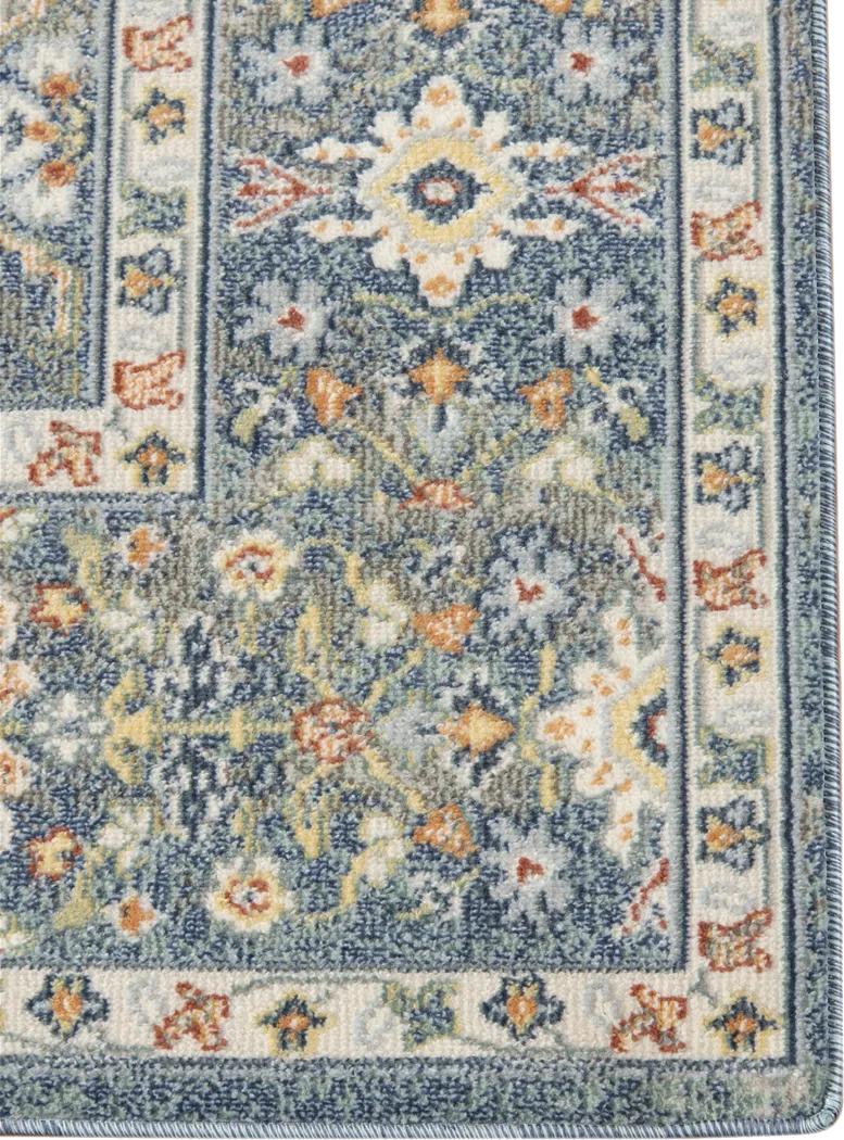 Pilvons Blue 7'9 x 9'9 Indoor/Outdoor Rug - Thumbnail - Image 5