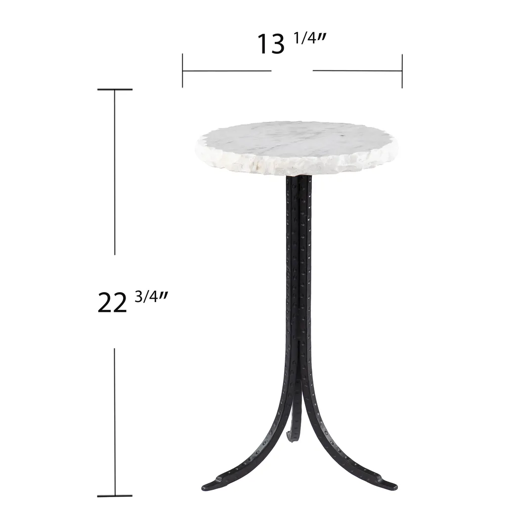 Pimpernel White End Table - Image 5