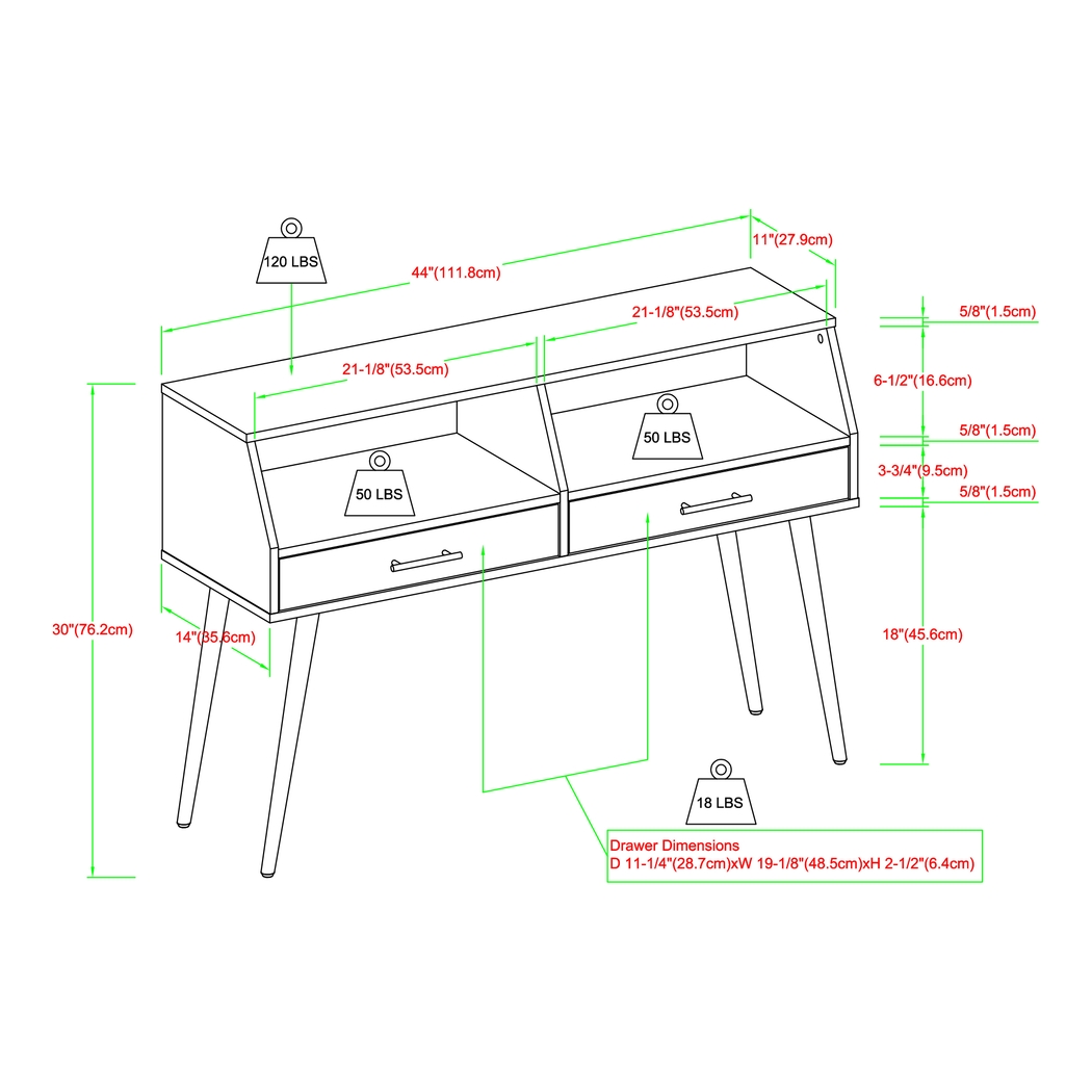 Pincay Walnut Sofa Table - Thumbnail - Image 6