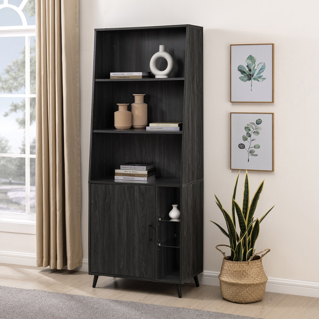 Pincay Gray Bookcase - Thumbnail - Image 2