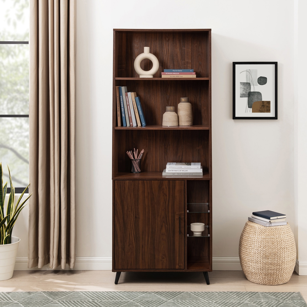 Pincay Walnut Bookcase - Thumbnail - Image 4