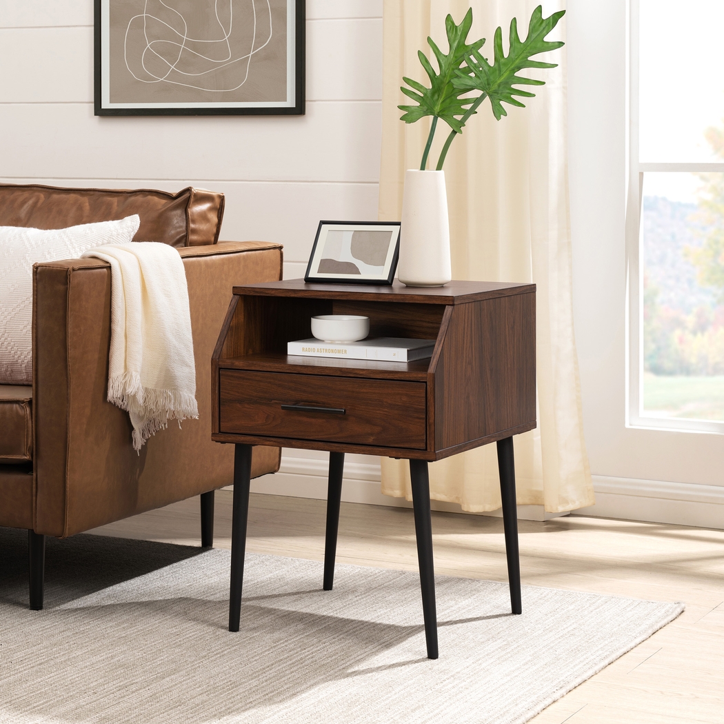 Pincay Walnut End Table - Thumbnail - Image 3