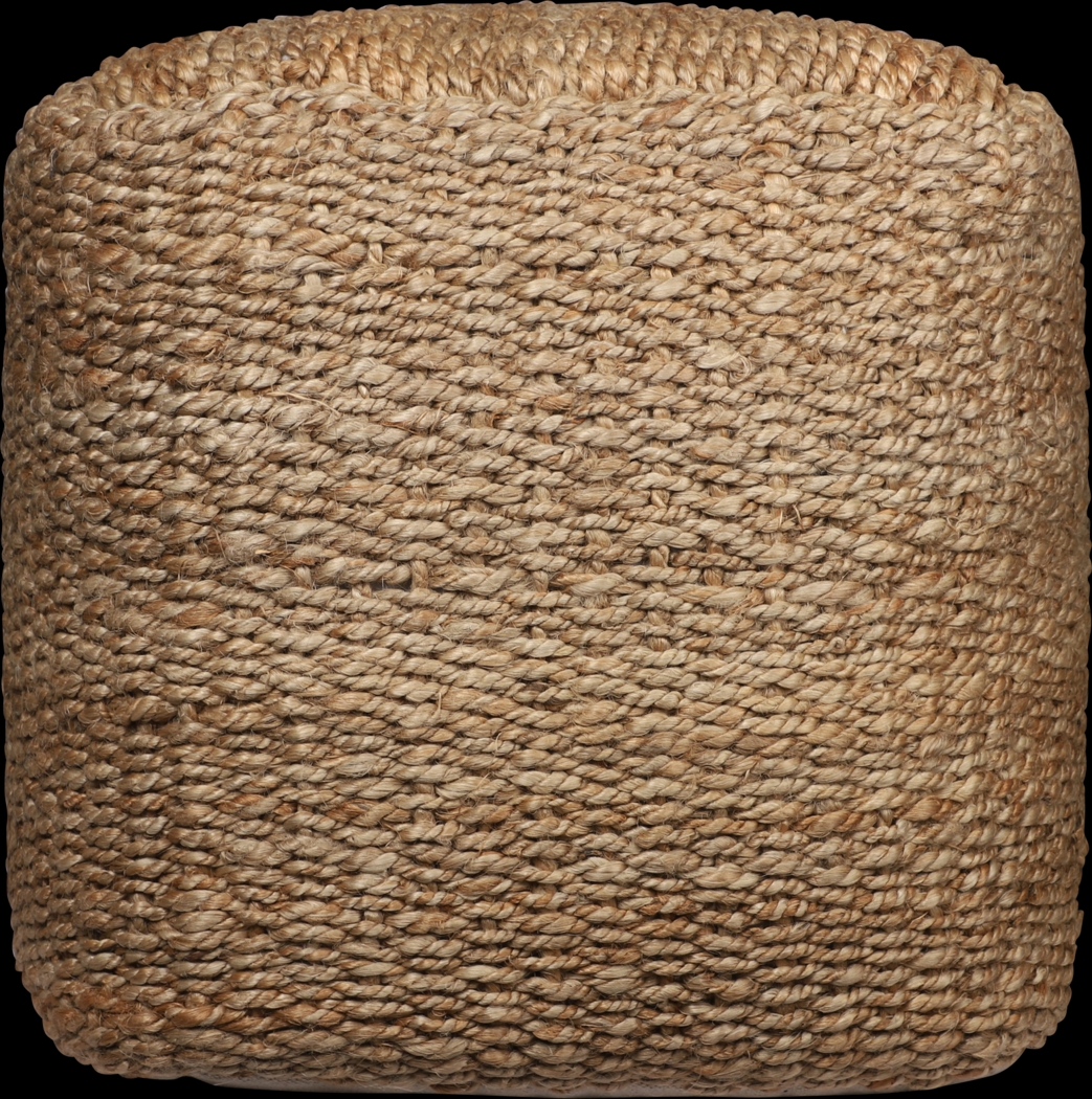 Pinchai Tan Pouf - Thumbnail - Image 1
