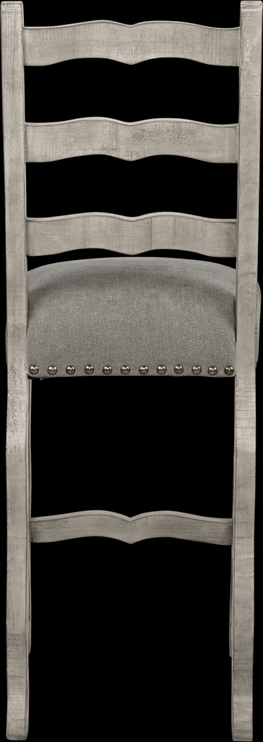 Cindy Crawford Home Pine Manor Gray Ladder Back Barstool - Thumbnail - Image 3