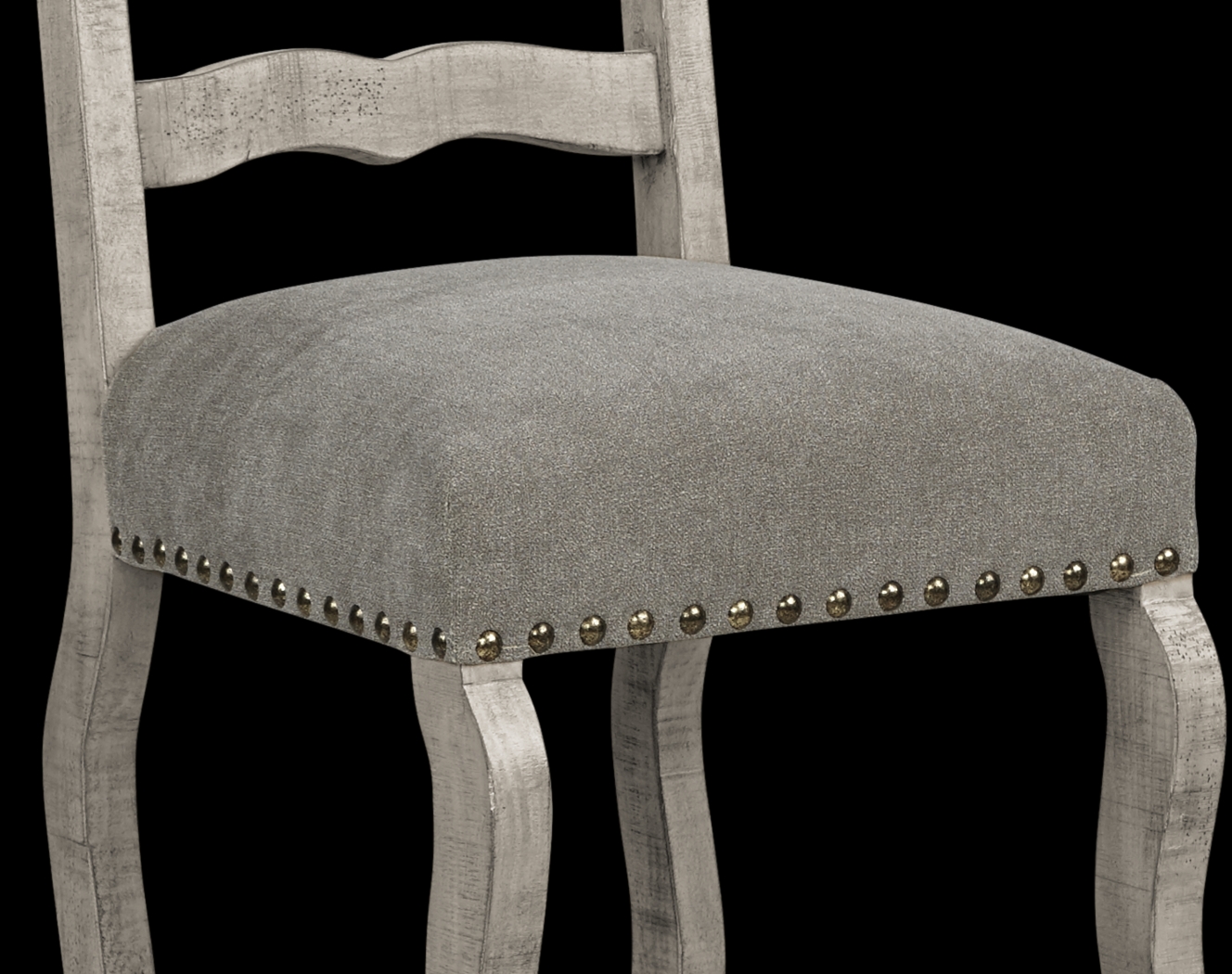 Cindy Crawford Home Pine Manor Gray Ladder Back Barstool - Thumbnail - Image 4