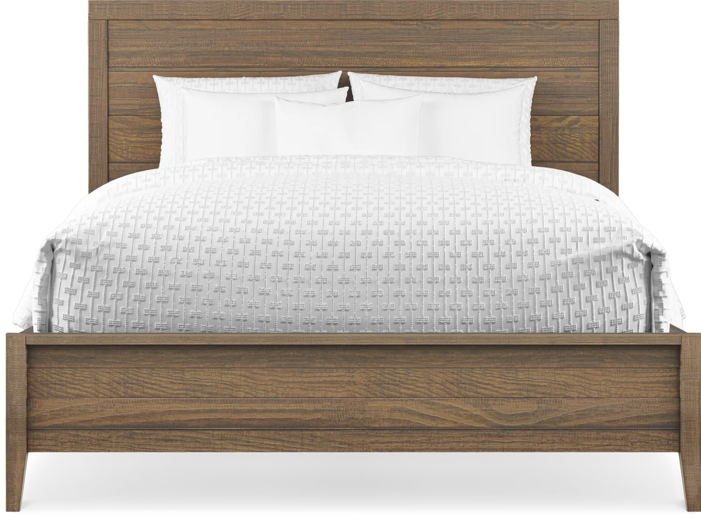 Pine Mill Brown 5 Pc Queen Panel Bedroom - Image 3