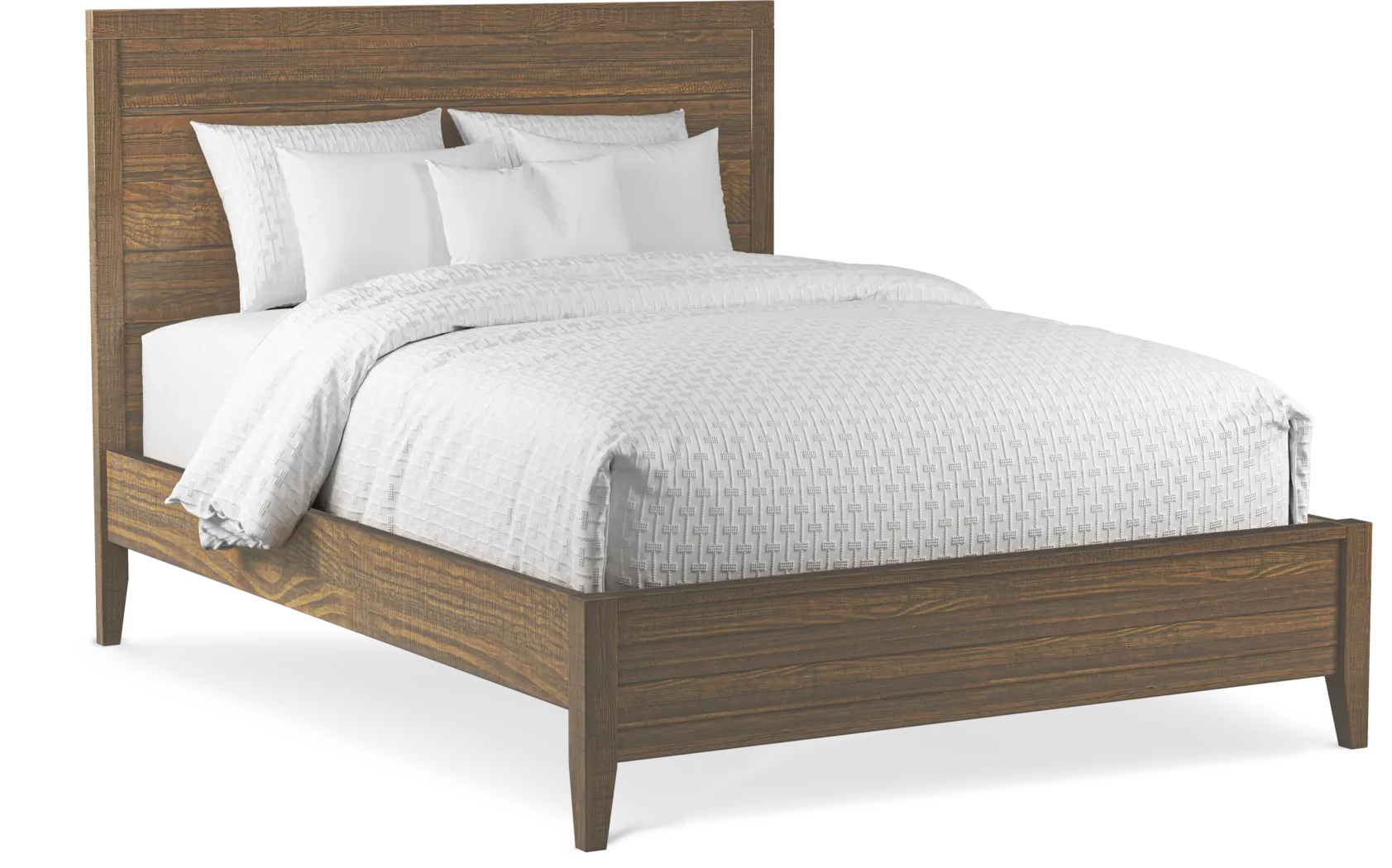 Pine Mill Brown 5 Pc Queen Panel Bedroom - Image 2