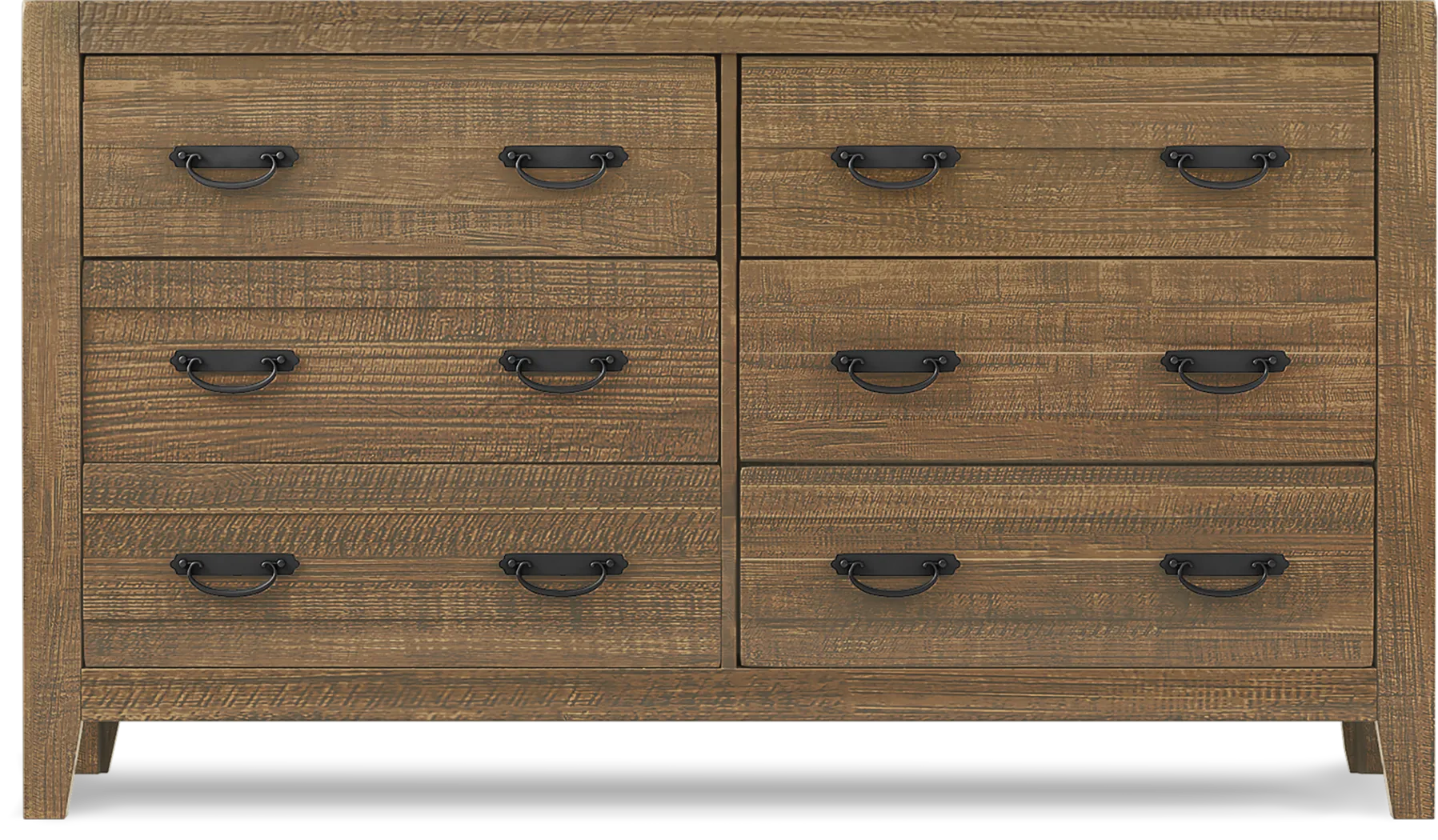 Pine Mill Brown 5 Pc Queen Panel Bedroom - Image 6