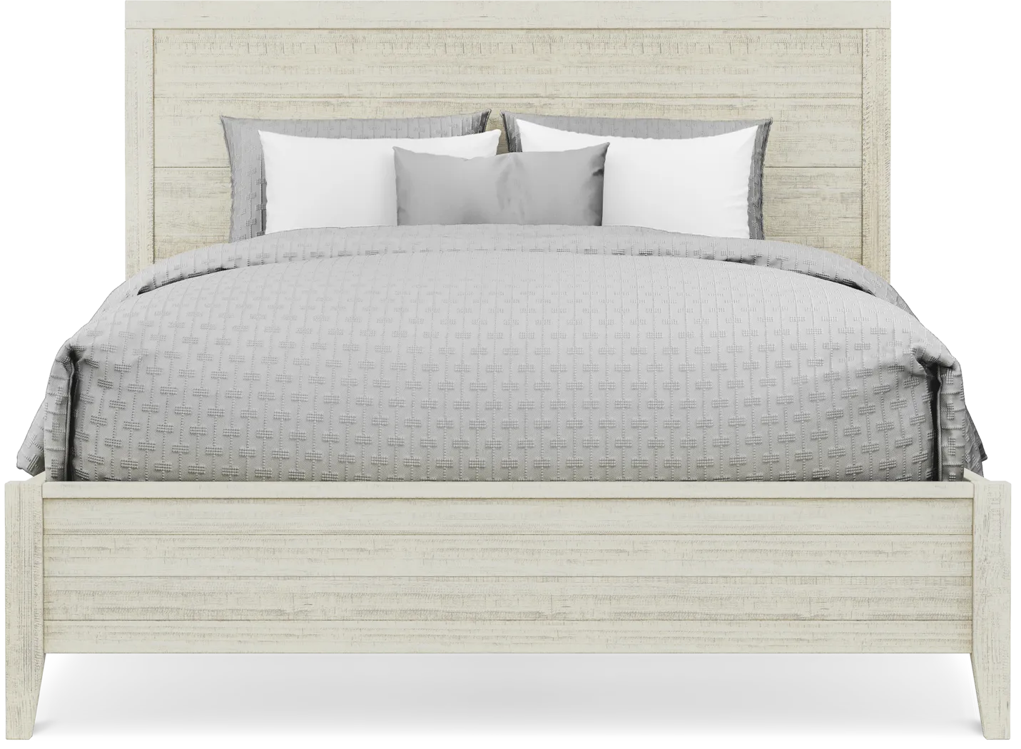 Pine Mill White 5 Pc Queen Panel Bedroom - Image 3