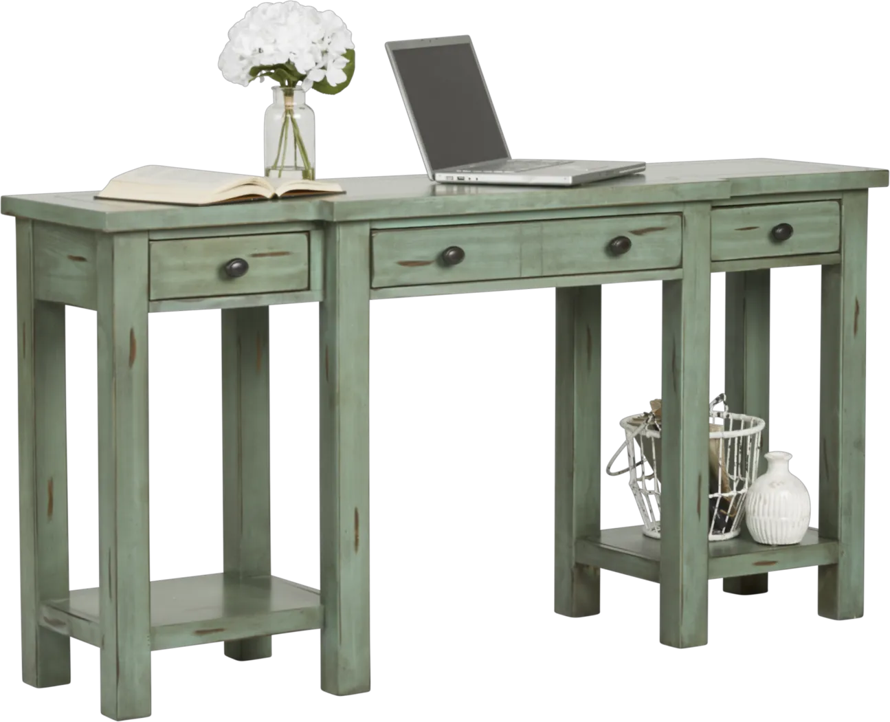 Pine Shores Turquoise Desk - Thumbnail - Image 1