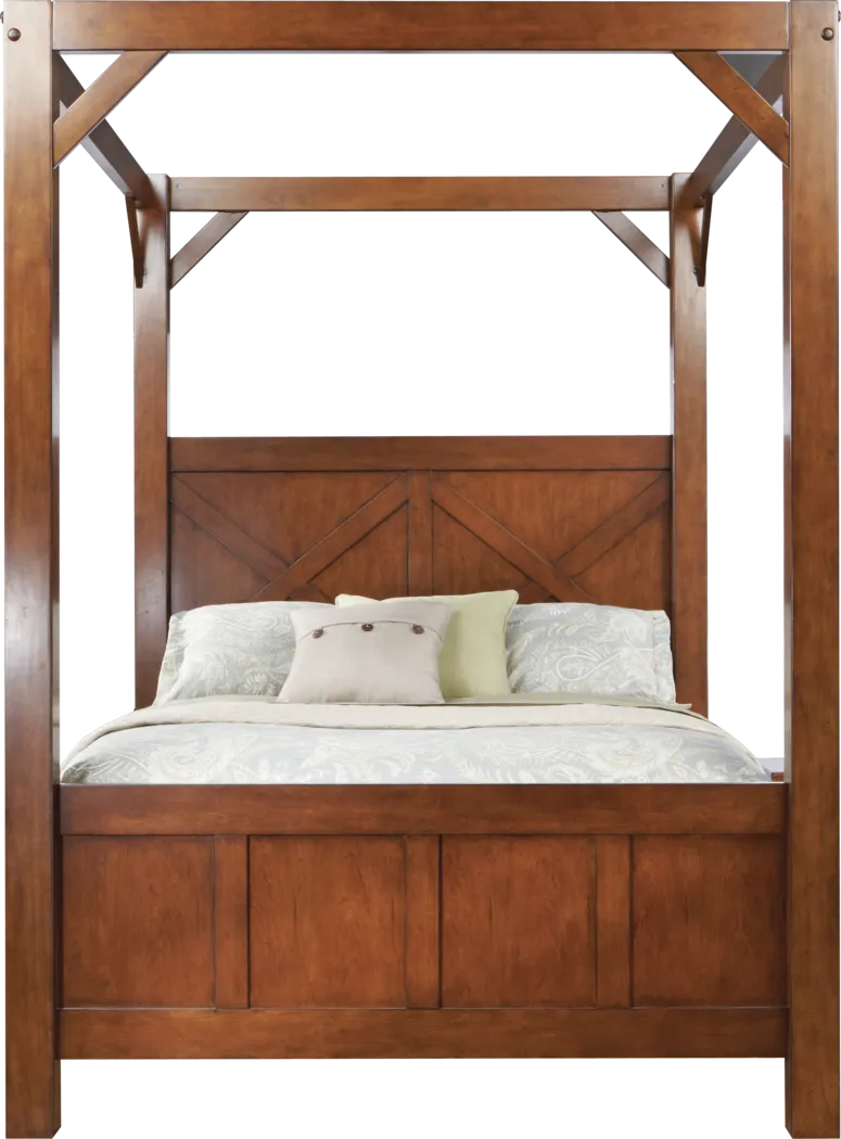 Pine Terrace Canopy 4 Pc King Bed - Thumbnail - Image 1