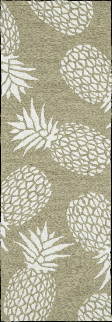 Pineapple Paradise Brown 2' x 6' Indoor/Outdoor Rug - Thumbnail - Image 1