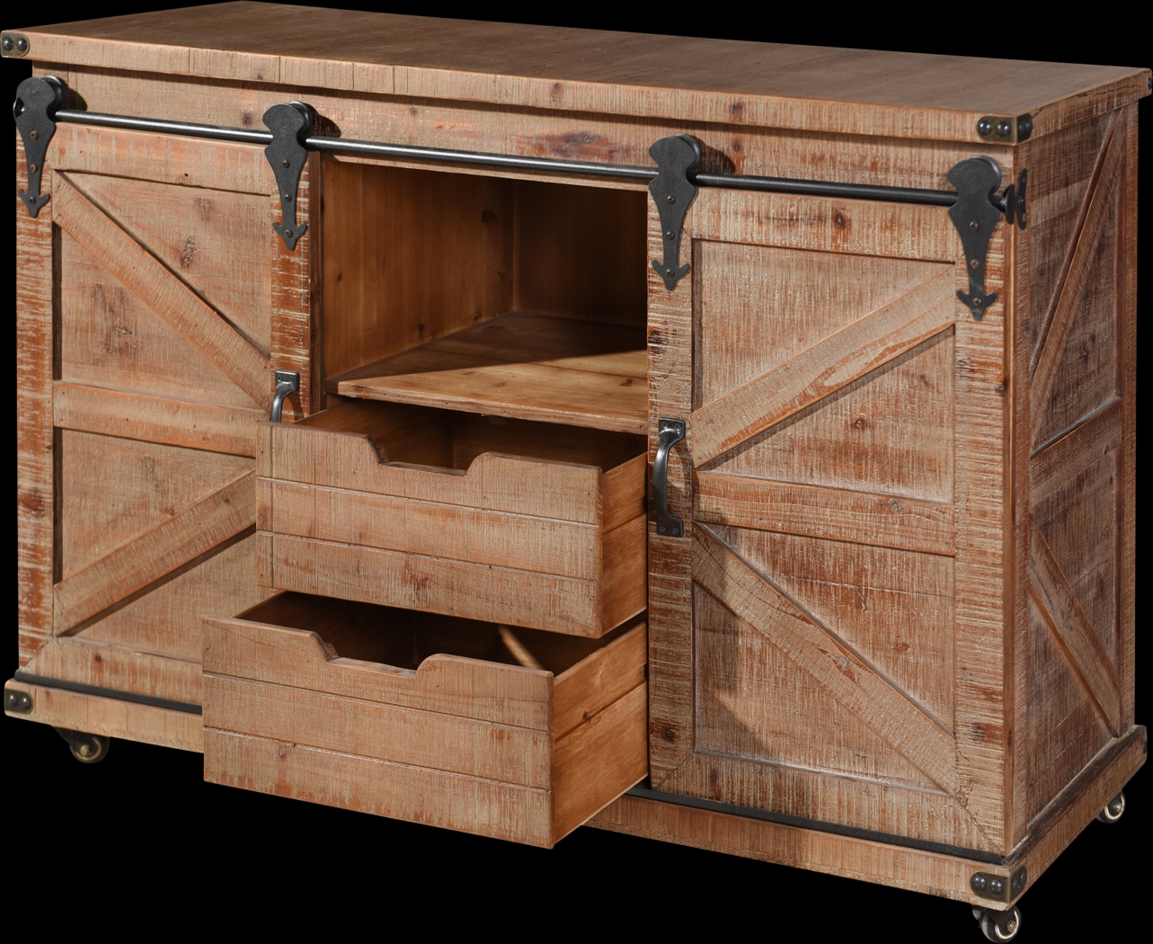 Pinebranch Brown Accent Cabinet - Thumbnail - Image 2