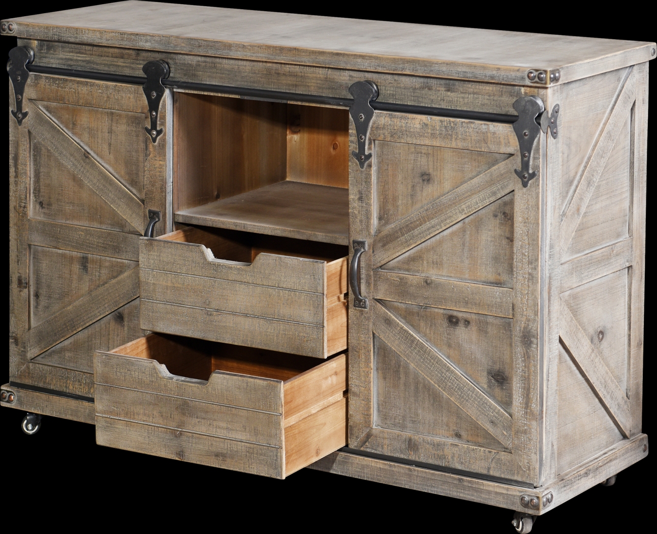 Pinebranch Gray Accent Cabinet - Thumbnail - Image 2