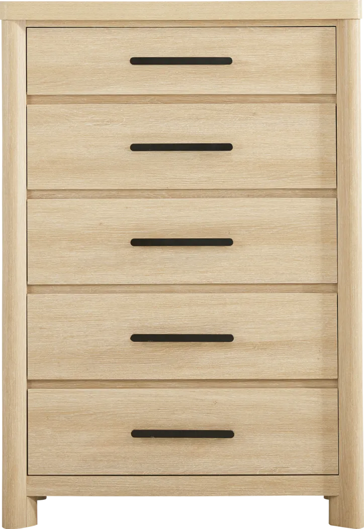 Pinebrook Natural 5 Pc Queen Panel Bedroom - Thumbnail - Image 5